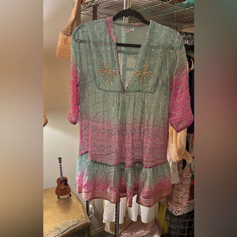 Lolita Jaca Silk Tunic Swim Coverup